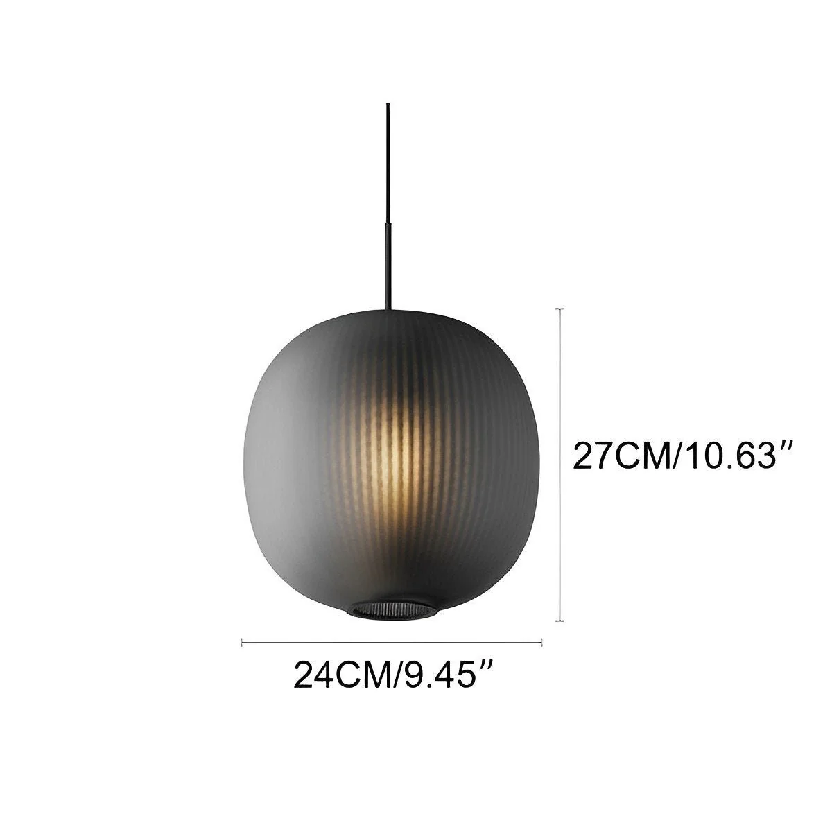 Modern Cream Style Glass Lantern LED Indoor Pendant Lights - Image 12