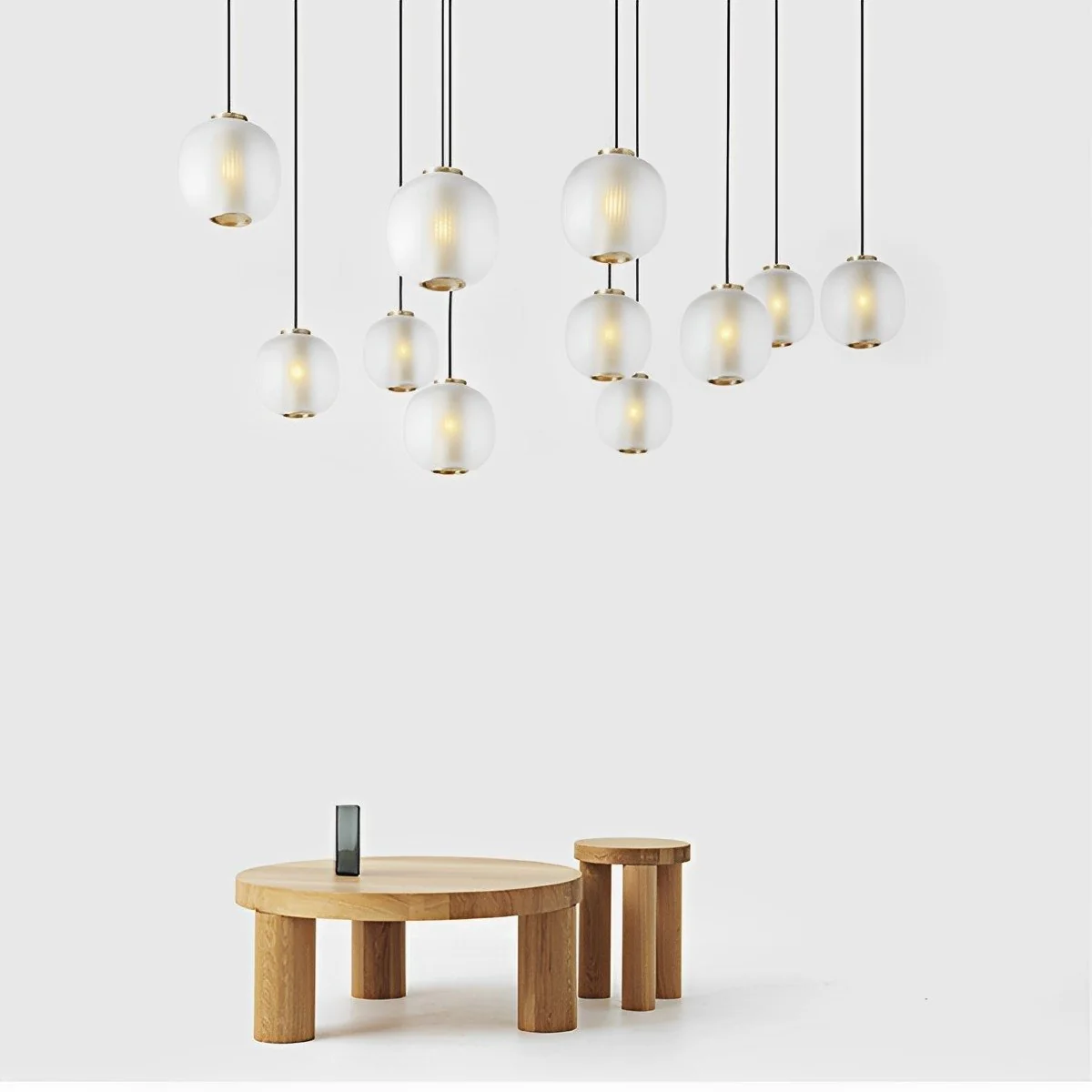 Modern Cream Style Glass Lantern LED Indoor Pendant Lights - Image 9