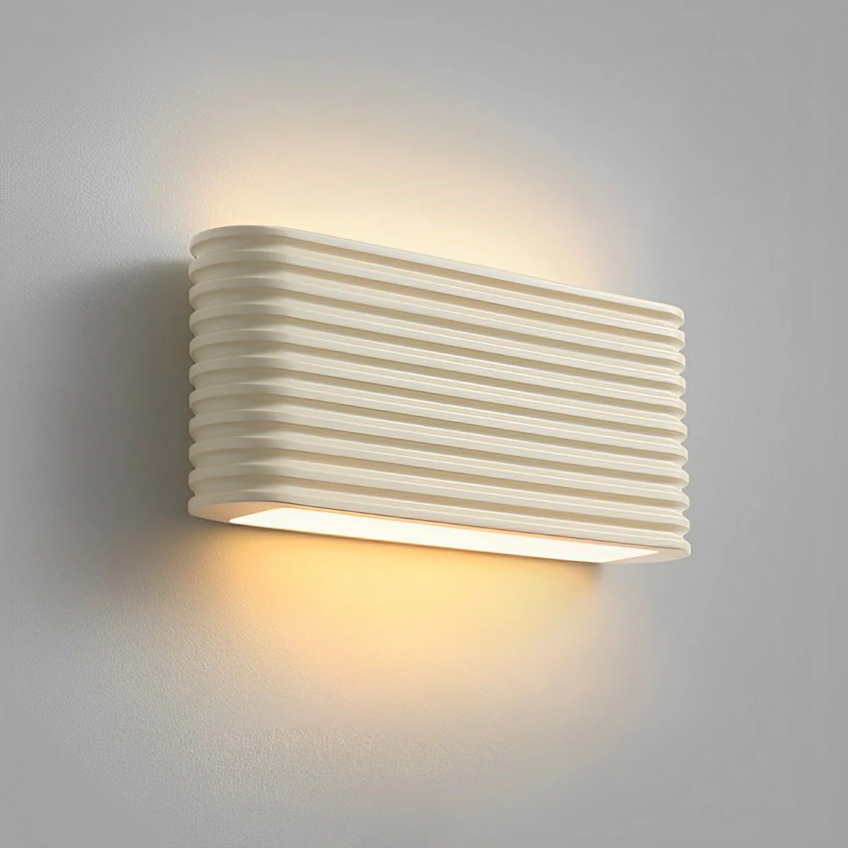 Modern Cream Style Solid Rectangular LED Indoor Wall Sconce - Image 10