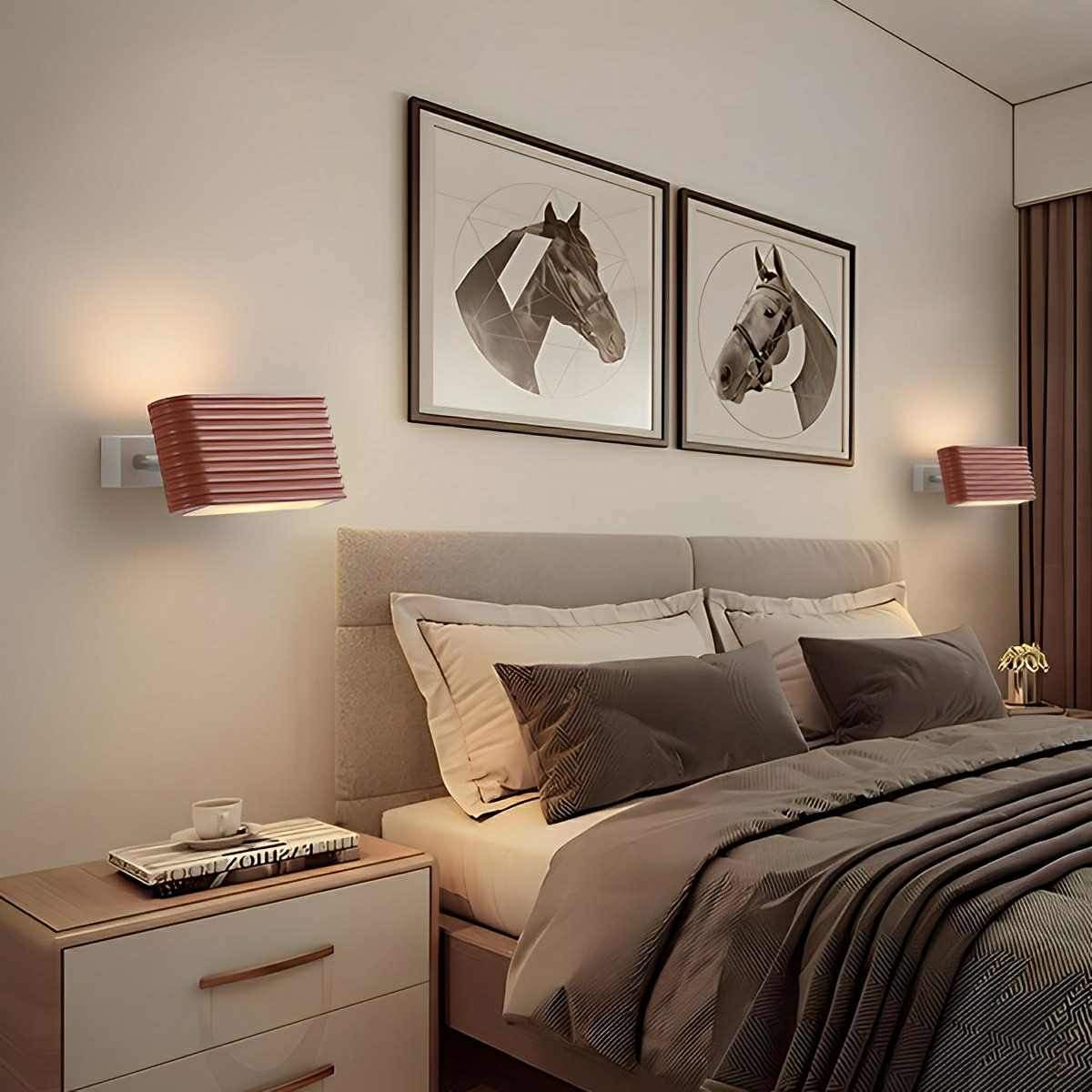 Modern Cream Style Solid Rectangular LED Indoor Wall Sconce - Image 7