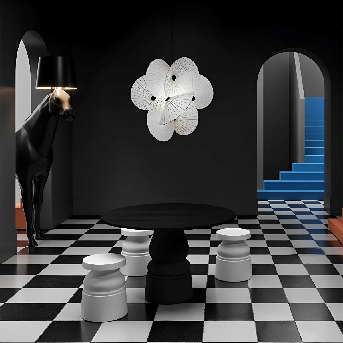 Modern Creative Minimalist Umbrella Art Chandelier Light - Image 4