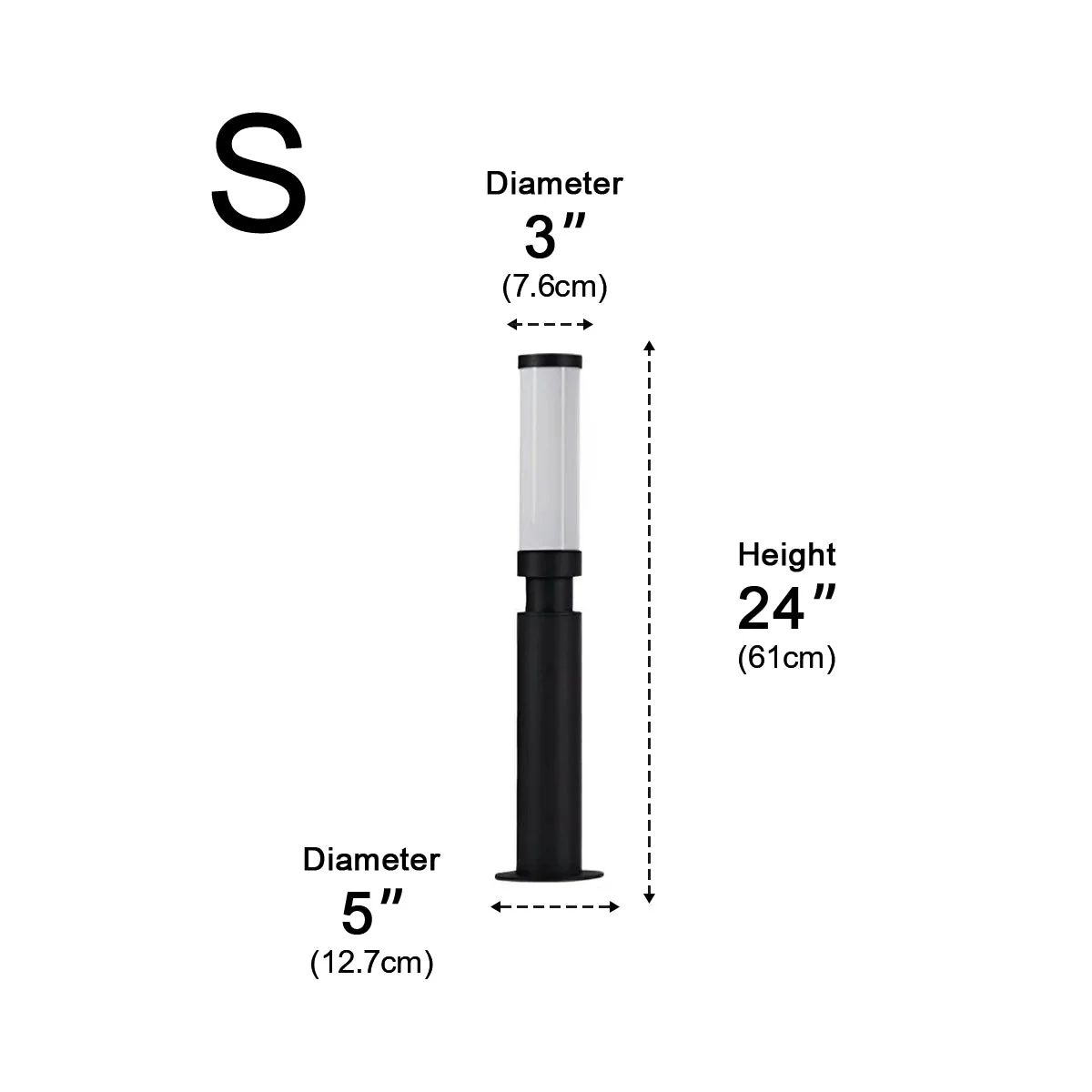 Waterproof Modern Cylinder Long Barrel Column Post Lights Pillar Lights - Image 12
