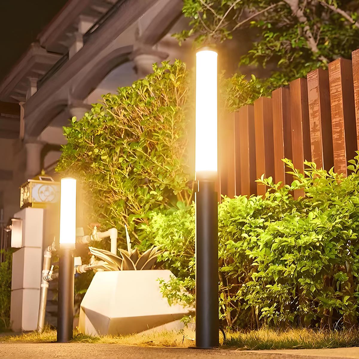Waterproof Modern Cylinder Long Barrel Column Post Lights Pillar Lights - Image 6