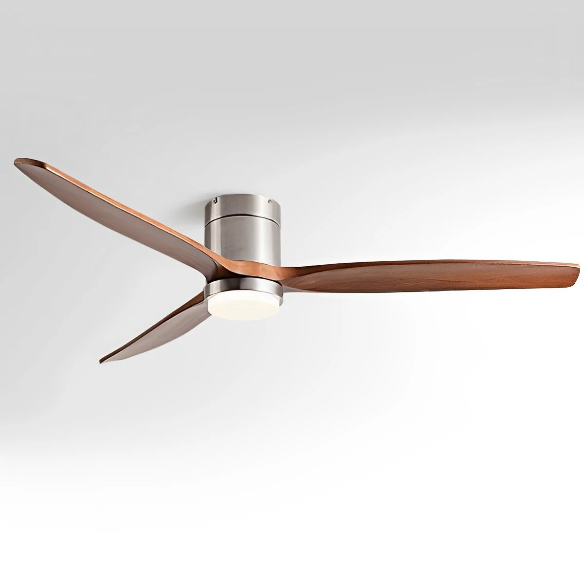 Modern Wood Grain 6-Speed Reverse DC Motor Fan Ceiling Fan Light - Image 12