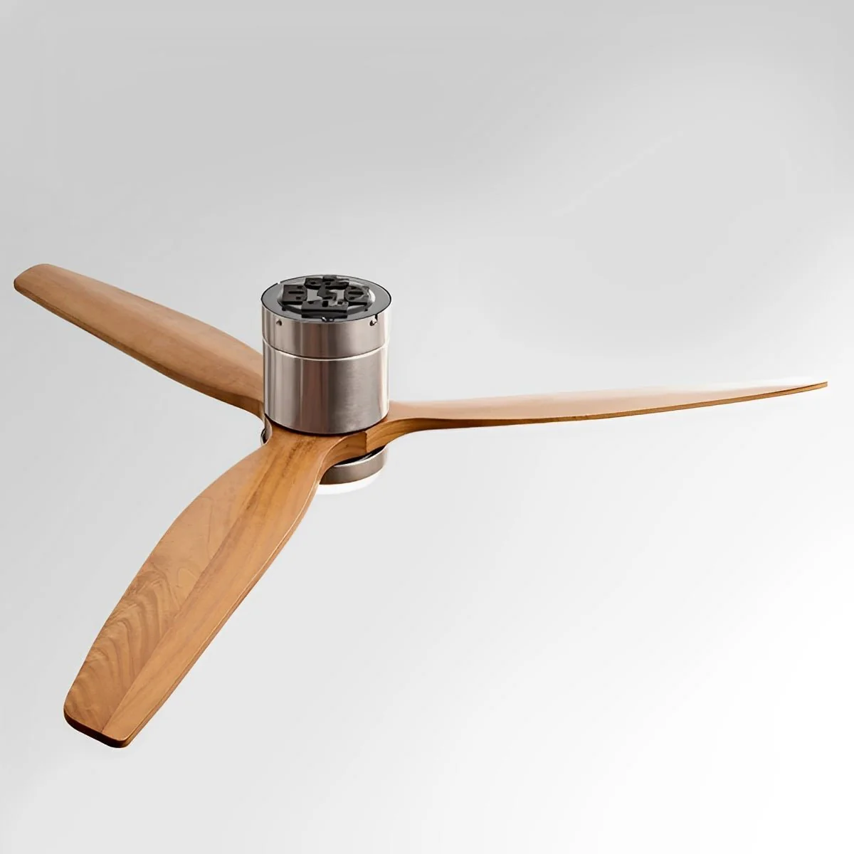 Modern Wood Grain 6-Speed Reverse DC Motor Fan Ceiling Fan Light - Image 13
