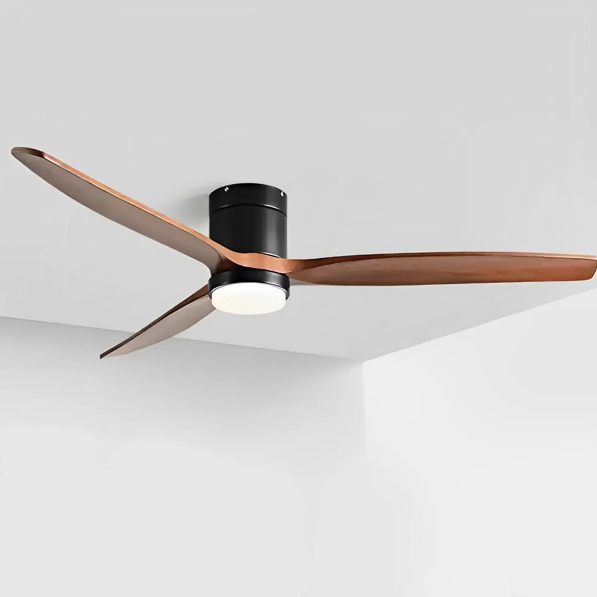 Modern Wood Grain 6-Speed Reverse DC Motor Fan Ceiling Fan Light - Image 6