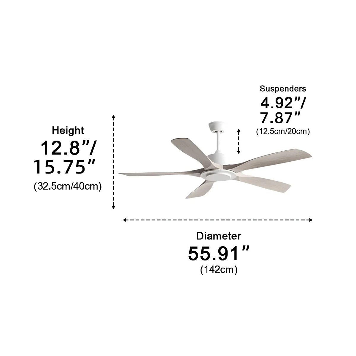 Modern Industrial DC Motor 6-speed Reverse Frequency Ceiling Fan - Image 17