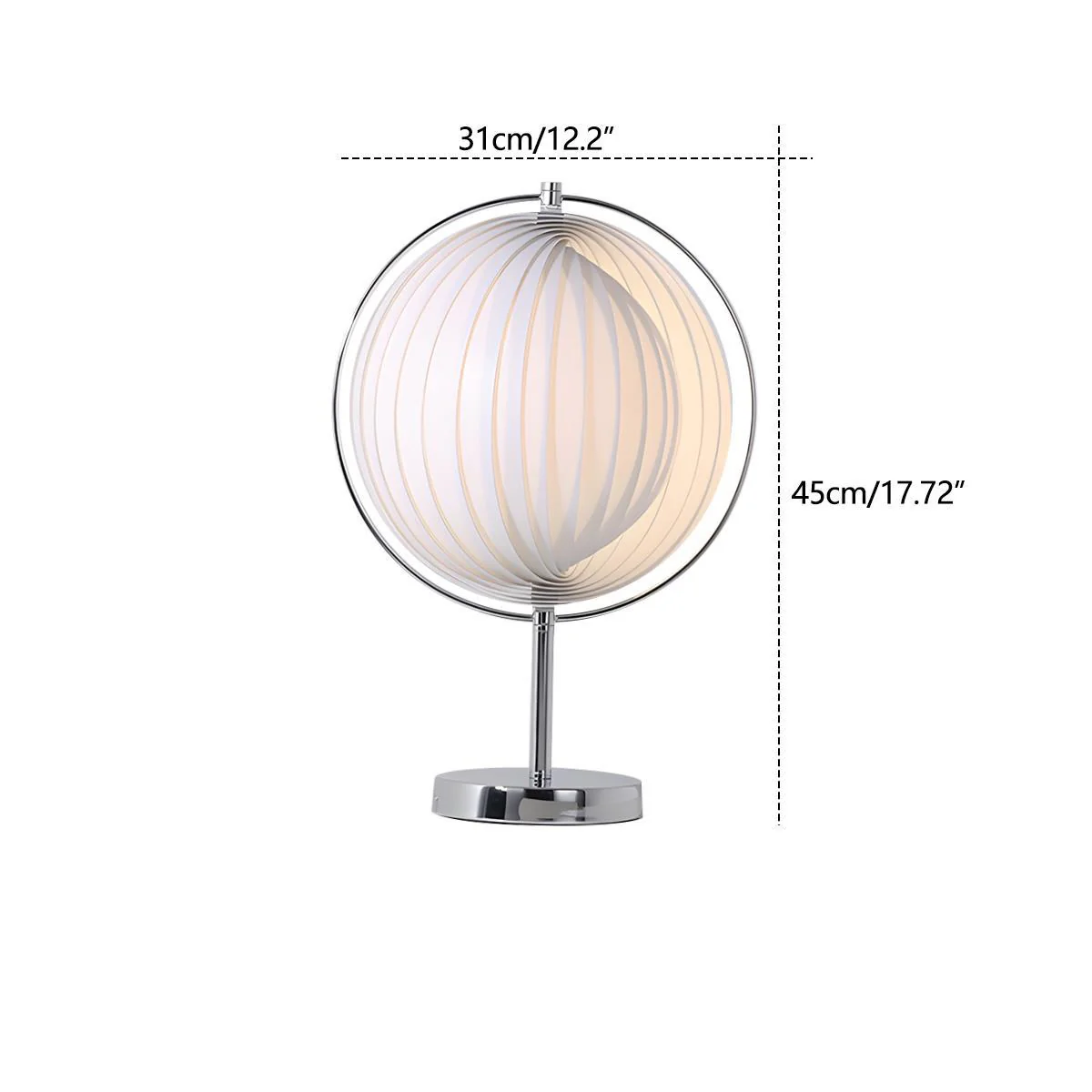 Modern Ins Pleated Blinds Globe LED Floor Lamp - Image 7