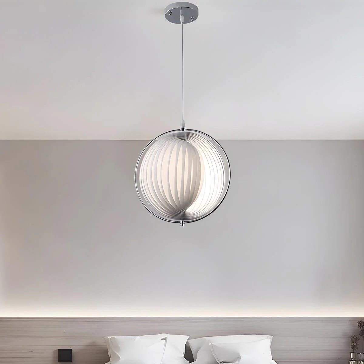 Modern Ins Pleated Blinds Globe LED Pendant Lights - Image 4