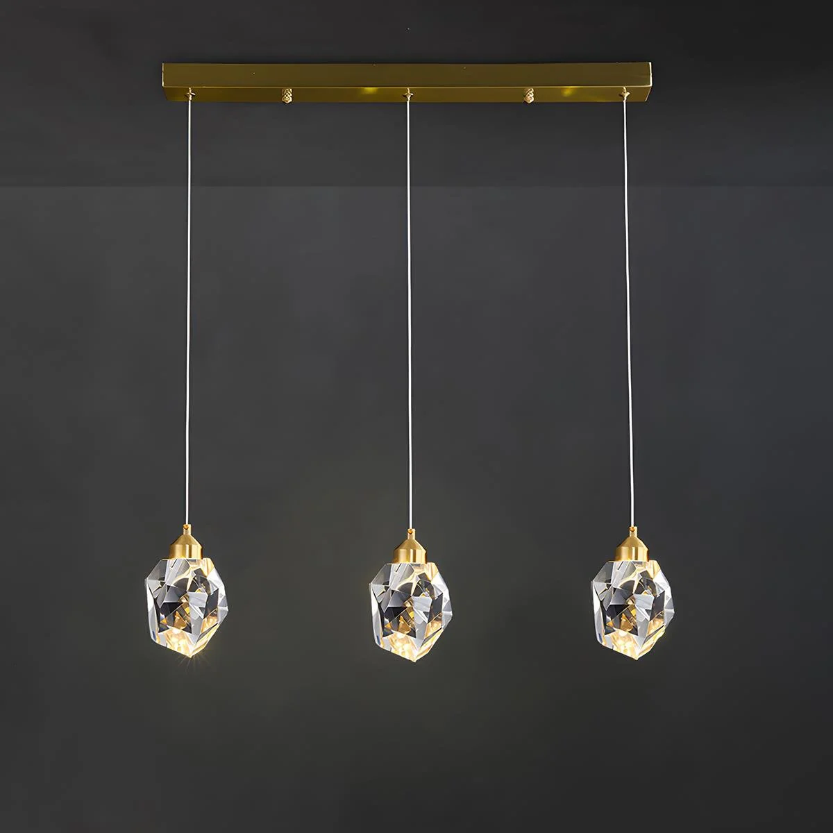 Modern Luxury Brass Crystal Pendant Lights - Image 16