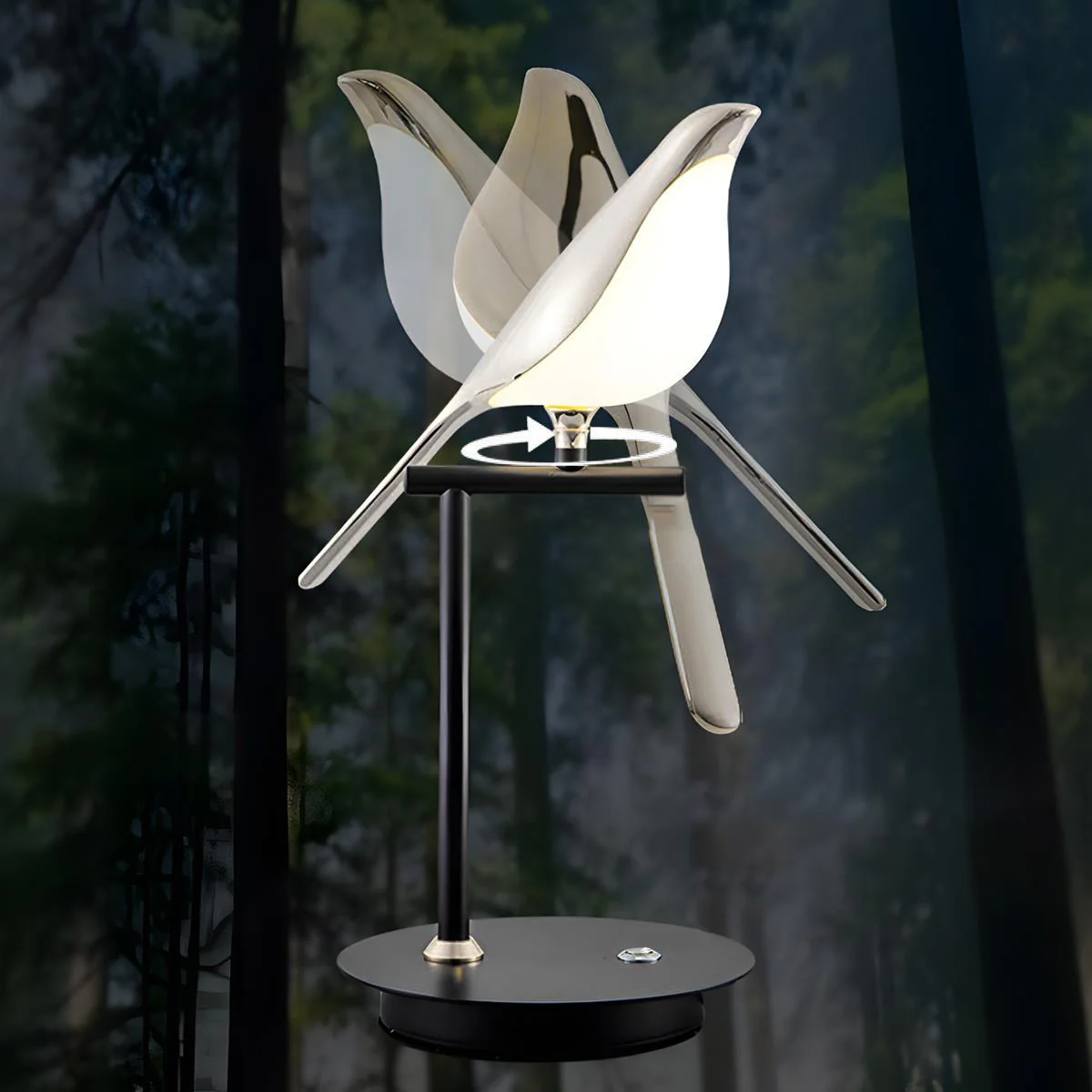 Modern Luxury Magpie Bird LED Indoor Table Lamp - Image 3