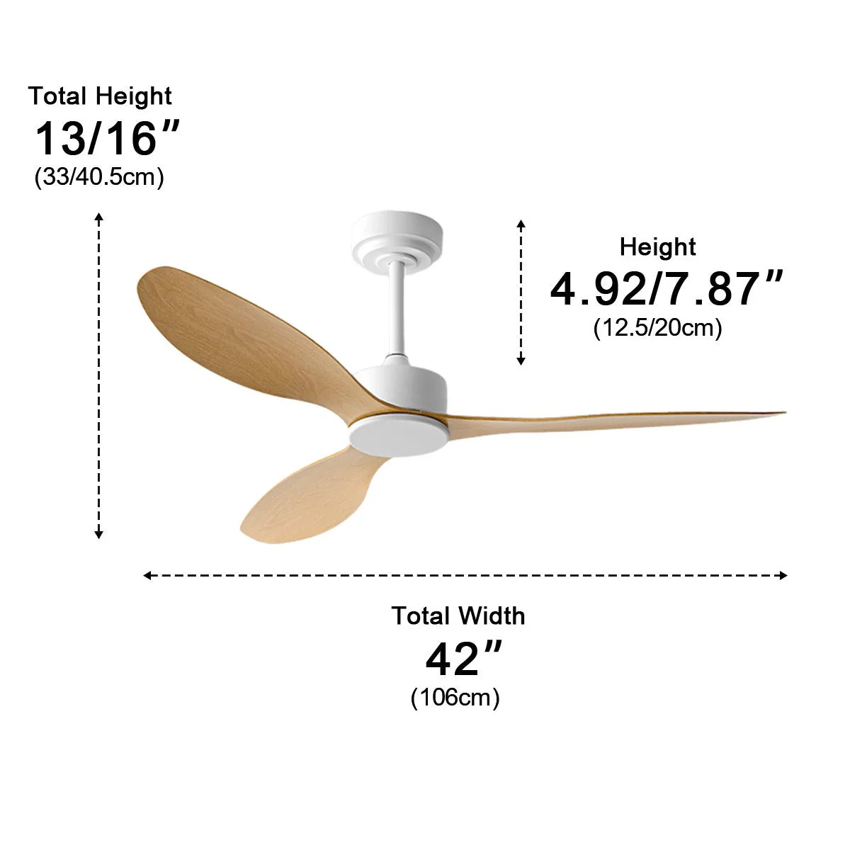 Modern Minimalist 3-Blades DC Motor Reverse Ceiling Fan - Image 9