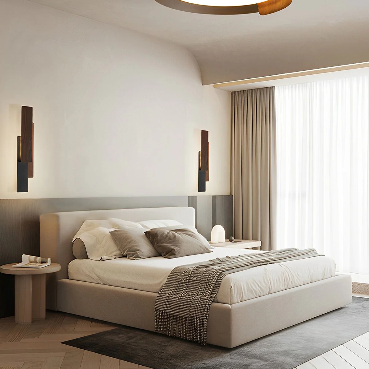 Modern Minimalist 3-Tiered Rectangular LED Indoor Wall Sconces - Image 4