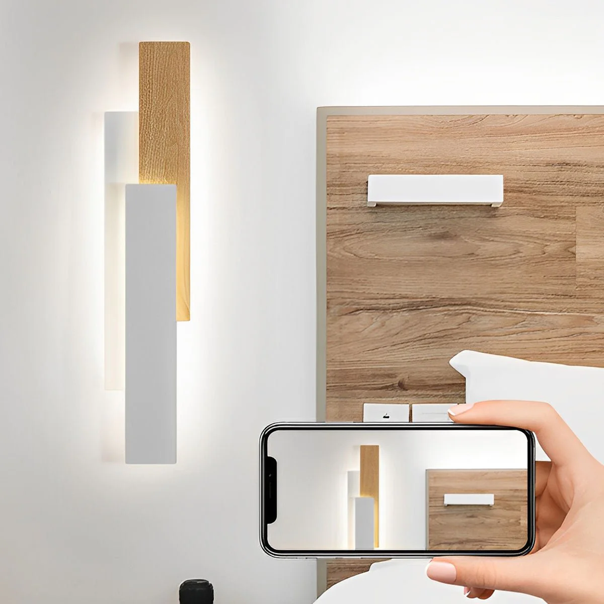 Modern Minimalist 3-Tiered Rectangular LED Indoor Wall Sconces - Image 6