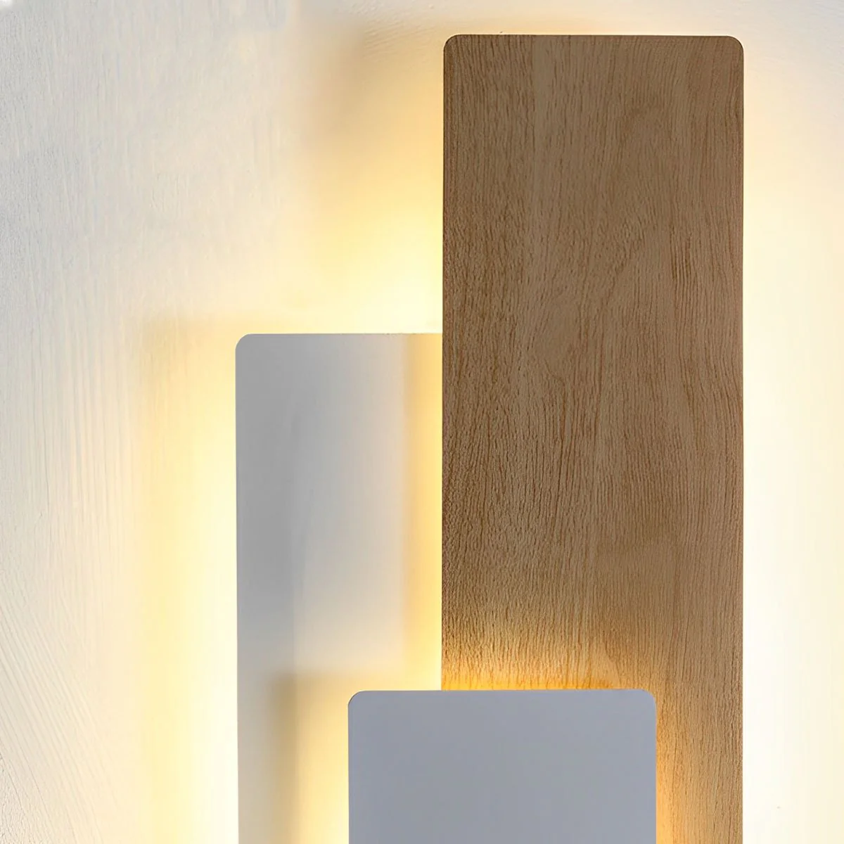 Modern Minimalist 3-Tiered Rectangular LED Indoor Wall Sconces - Image 7