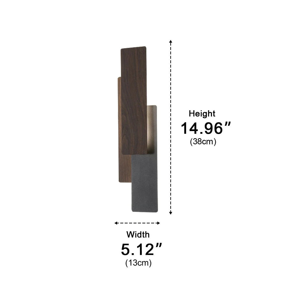 Modern Minimalist 3-Tiered Rectangular LED Indoor Wall Sconces - Image 9