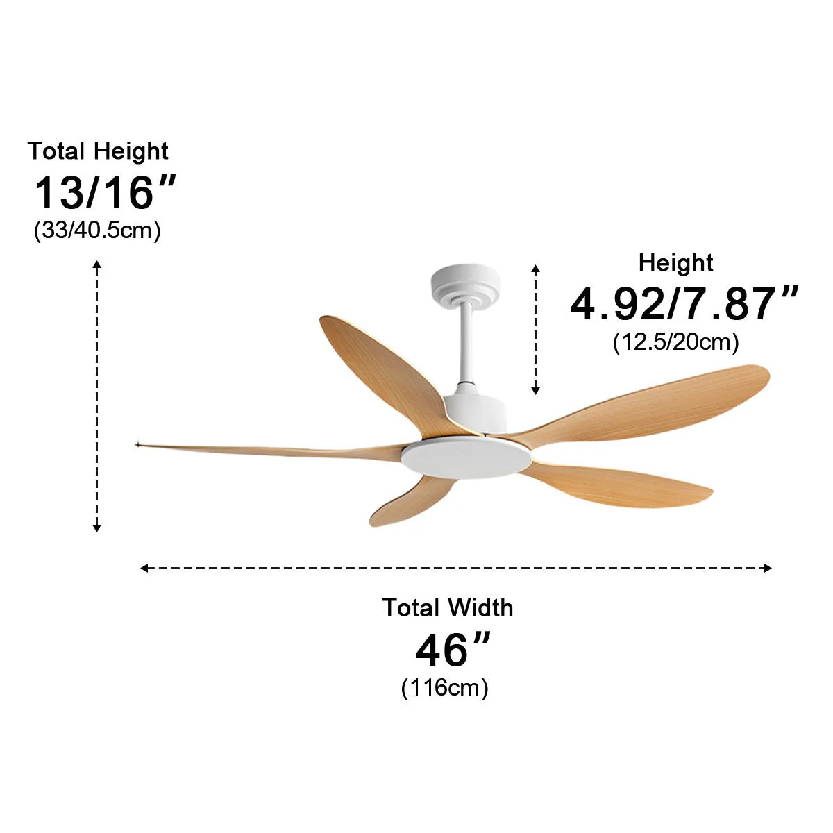 Modern Minimalist 5-Blades DC Motor Reverse Ceiling Fan - Image 10