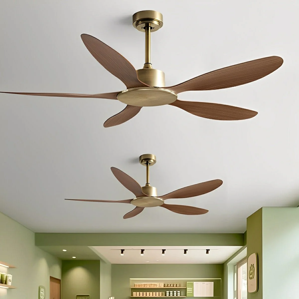 Modern Minimalist 5-Blades DC Motor Reverse Ceiling Fan - Image 2