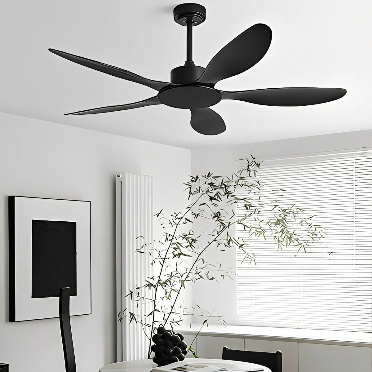 Modern Minimalist 5-Blades DC Motor Reverse Ceiling Fan - Image 4