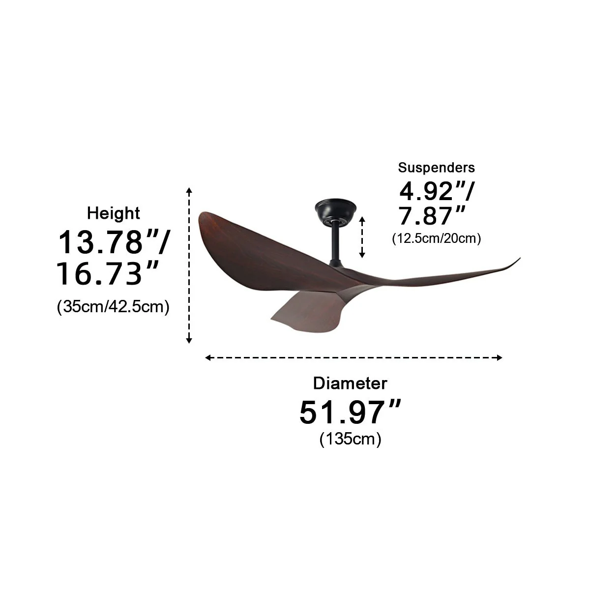 Modern Minimalist 6-speed Reverse Frequency Ceiling Fan DC Motor - Image 10