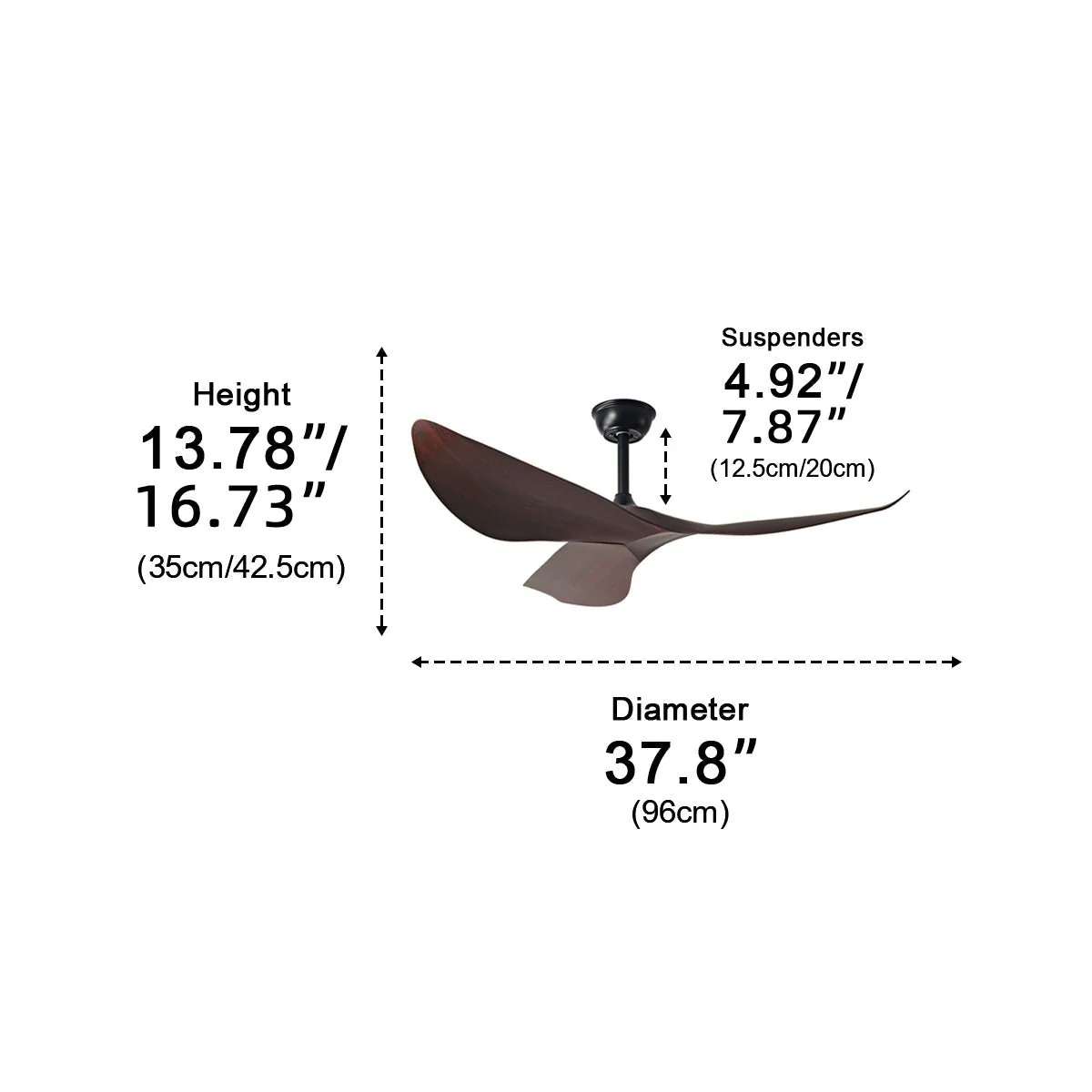 Modern Minimalist 6-speed Reverse Frequency Ceiling Fan DC Motor - Image 9
