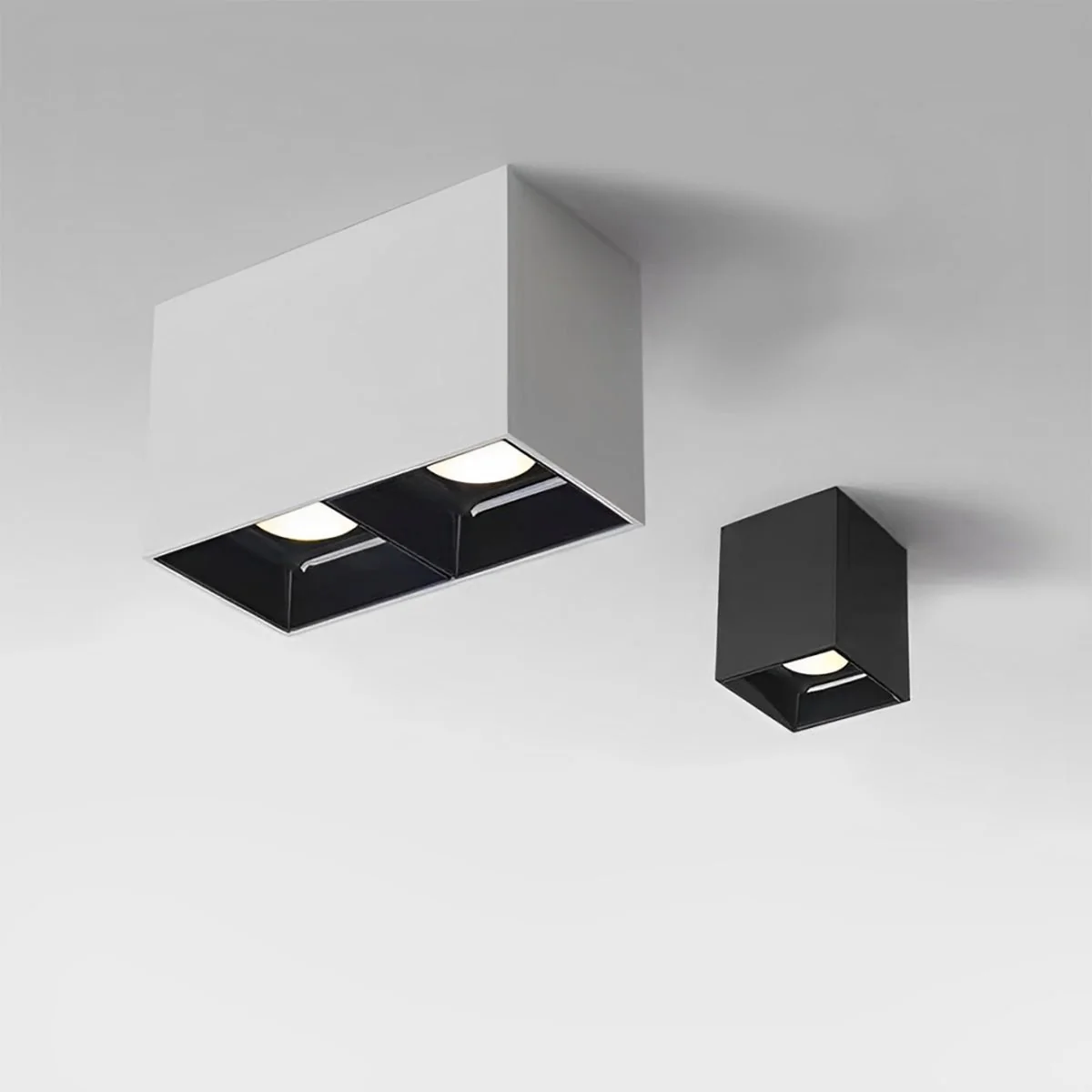 Modern Minimalist Aluminum Square COB Ceiling Spot Light - Image 8