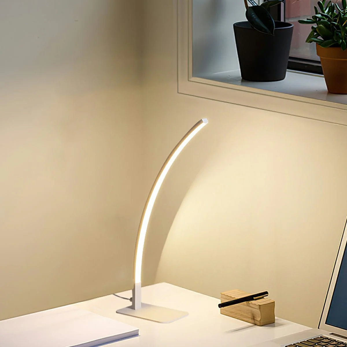 Modern Minimalist Arc LED Dimming Table Lamp - Image 8