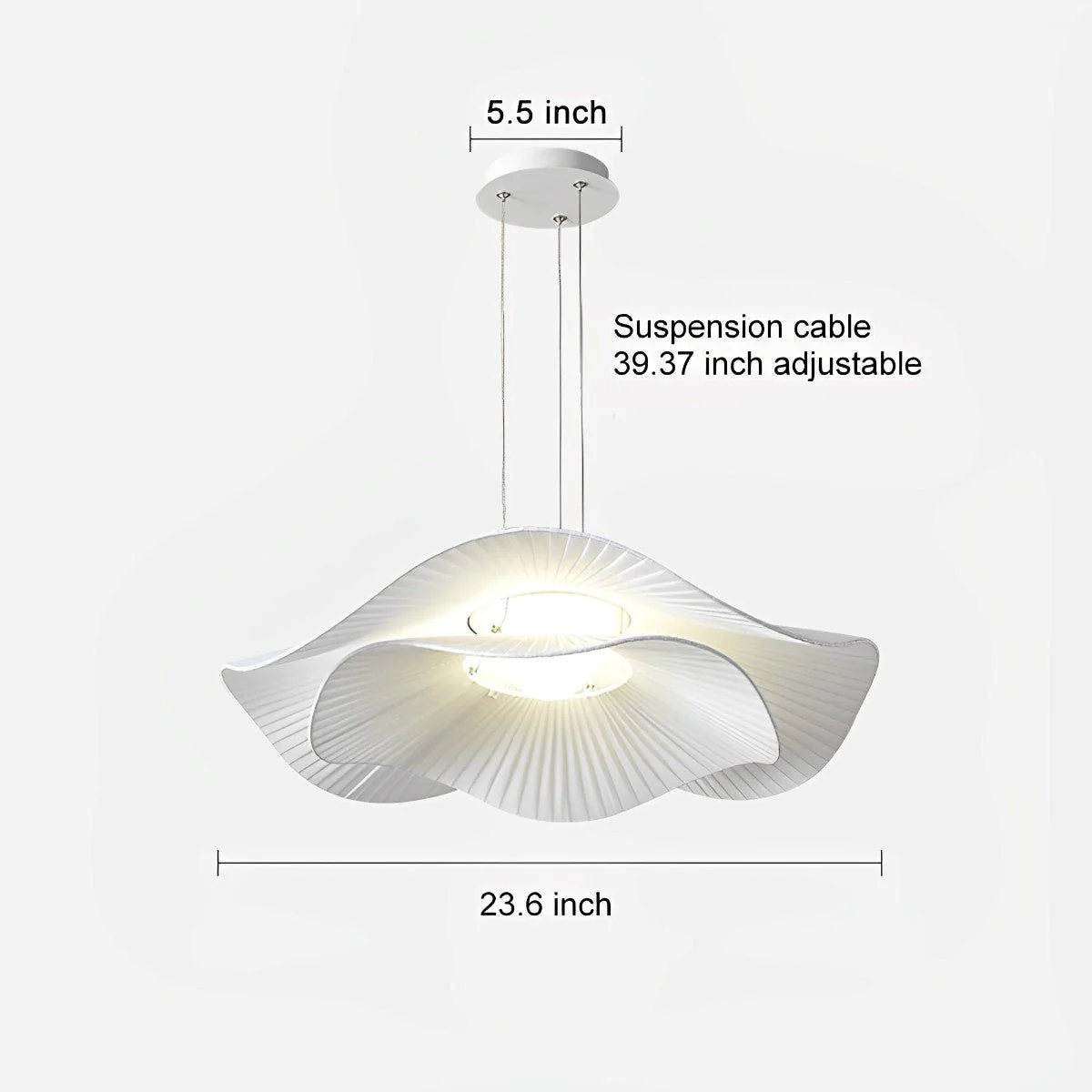 Modern Minimalist Art Lotus Leaf Pendant Lighting - Image 11