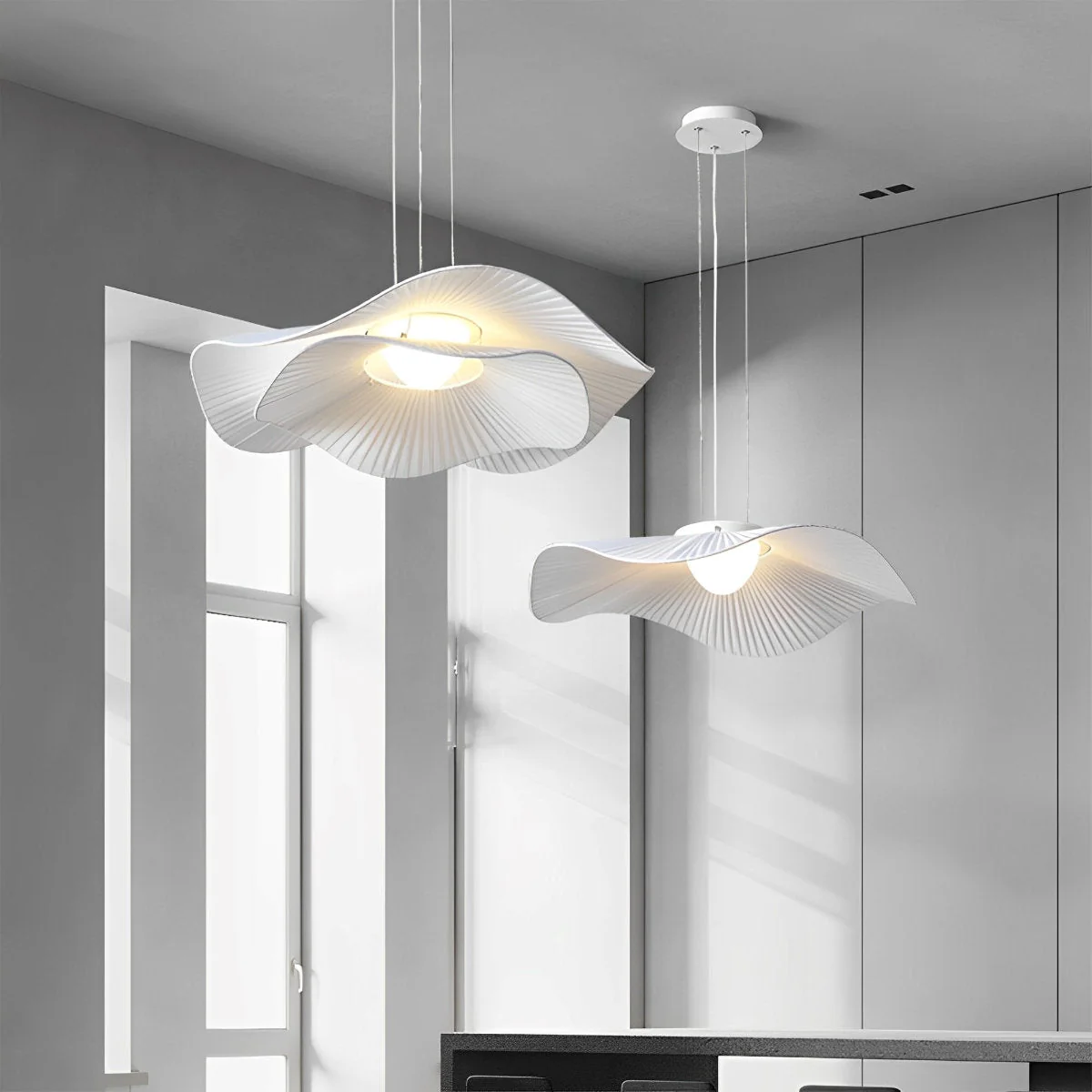 Modern Minimalist Art Lotus Leaf Pendant Lighting - Image 4