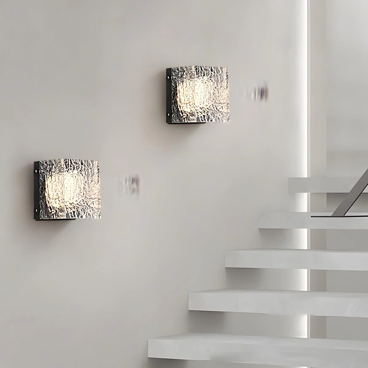 Modern Minimalist Creative Clear Wave LED Indoor Wall Sconces - Image 7