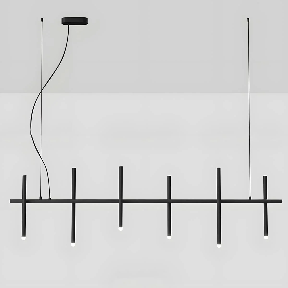 Modern Minimalist Creative Fence Indoor LED Ambiance Pendant Lights - Image 10