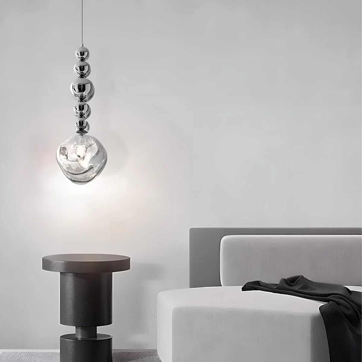 Modern Minimalist Crystal Globe Indoor Bar LED Pendant Lights - Image 3