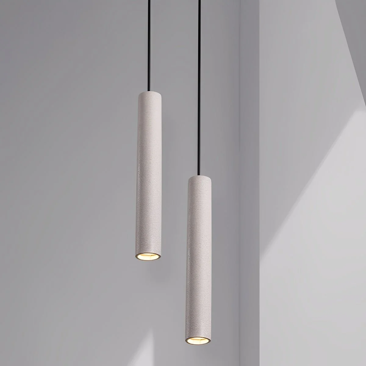 Modern Minimalist Cylinder Concrete LED Pendant Lights