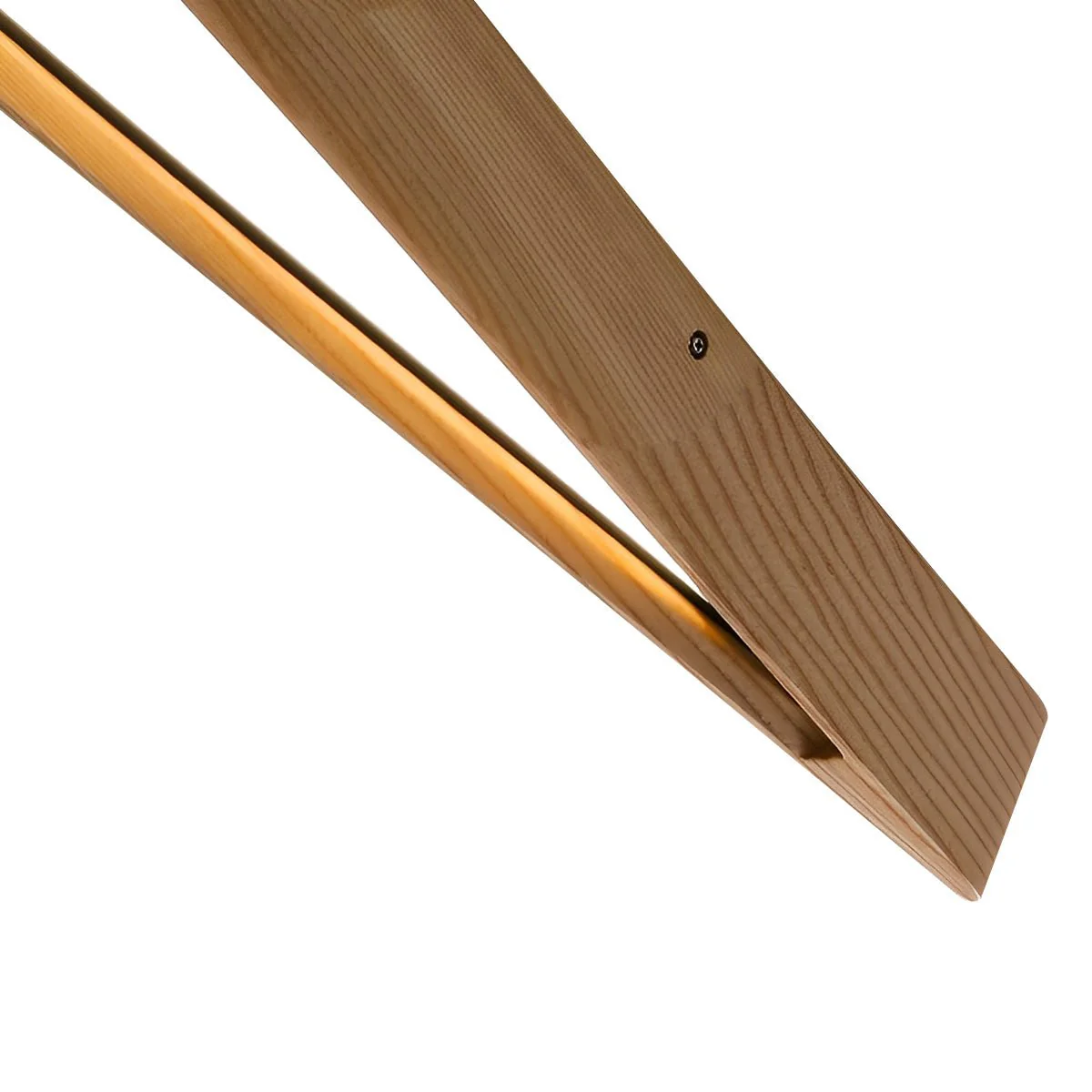 Modern Minimalist Diamond-Shaped Wood LED Long Strip Ceiling Light - Image 7