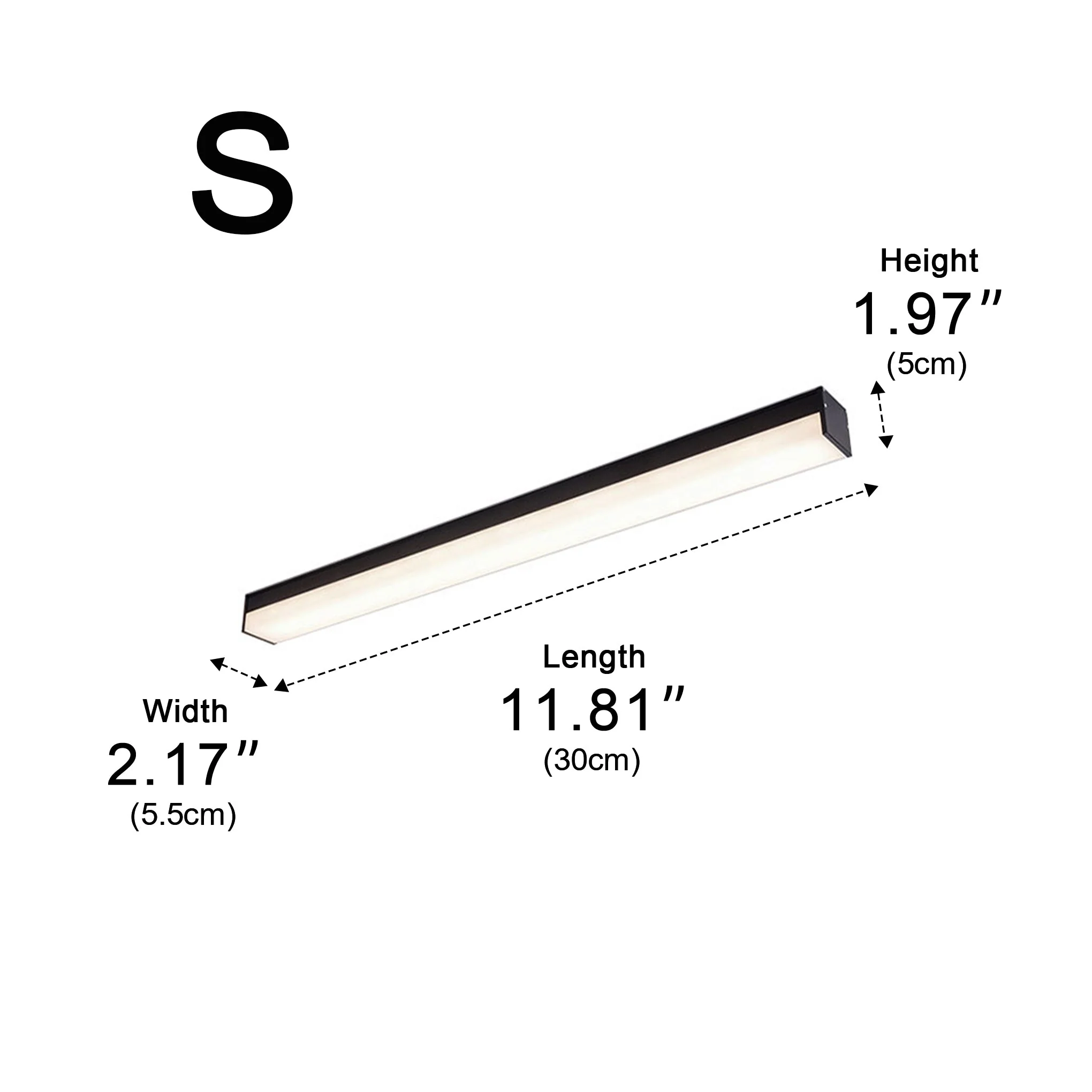 Modern Minimalist Dimming LED Long Strip Indoor Ceiling Light - Image 10