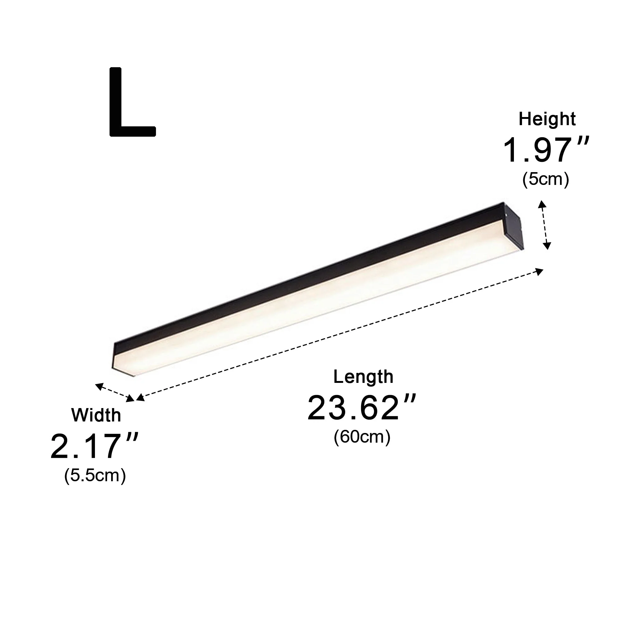 Modern Minimalist Dimming LED Long Strip Indoor Ceiling Light - Image 13