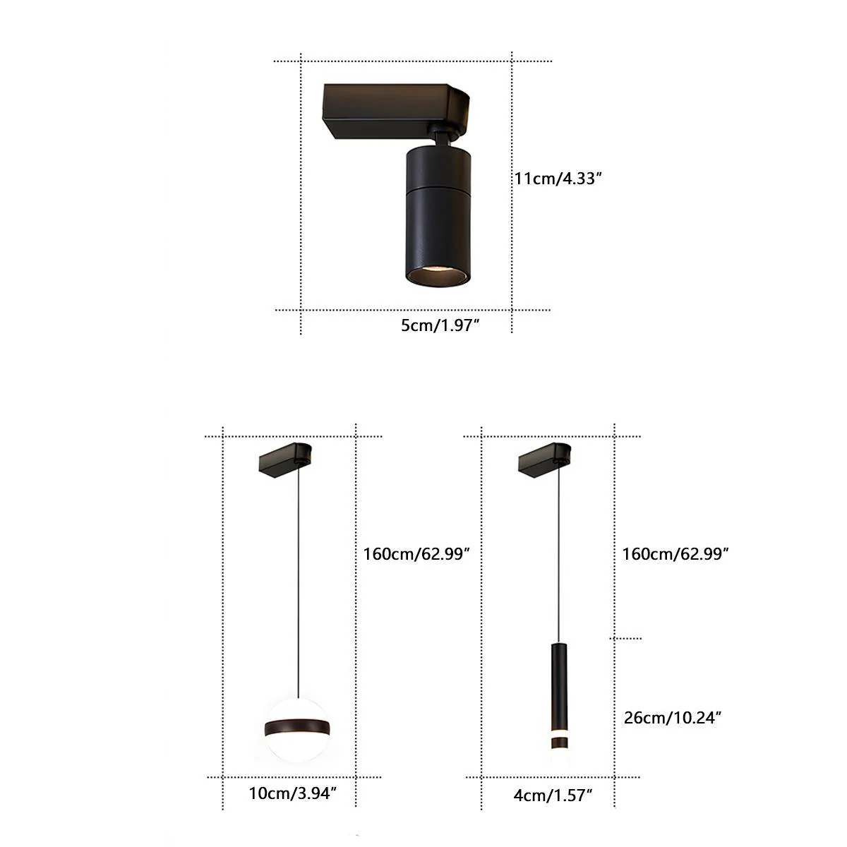 Modern Minimalist DIY Long Strip Track Spotlight LED Ceiling Light - Image 14
