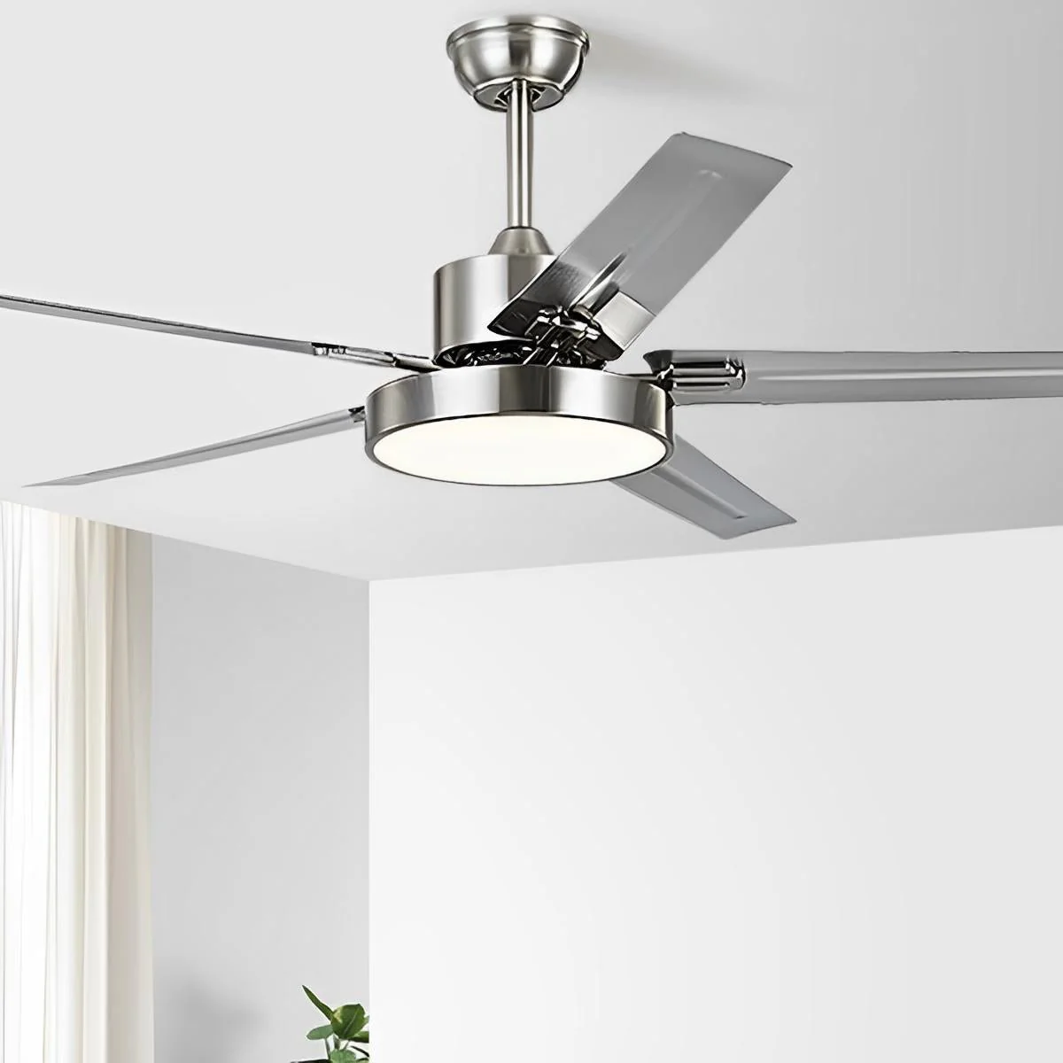 Modern Minimalist 6-Speed Reverse Frequency Conversion DC Motor Ceiling Fan Light - Image 4