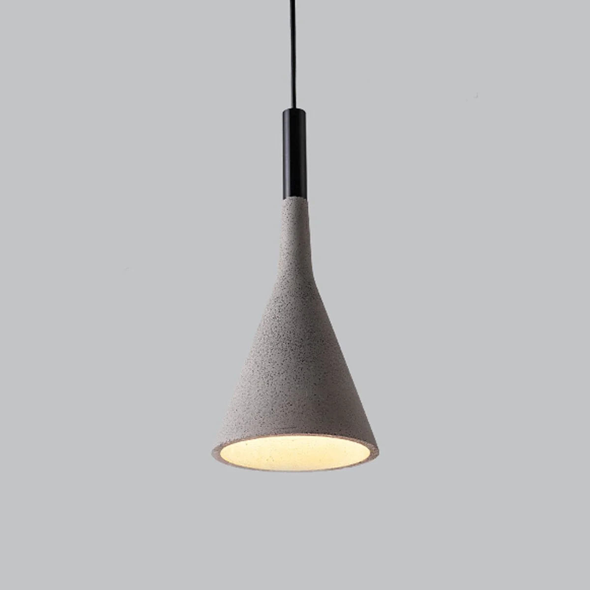 Modern Minimalist Bell-shaped Concrete Bar LED Pendant Lights - Image 5