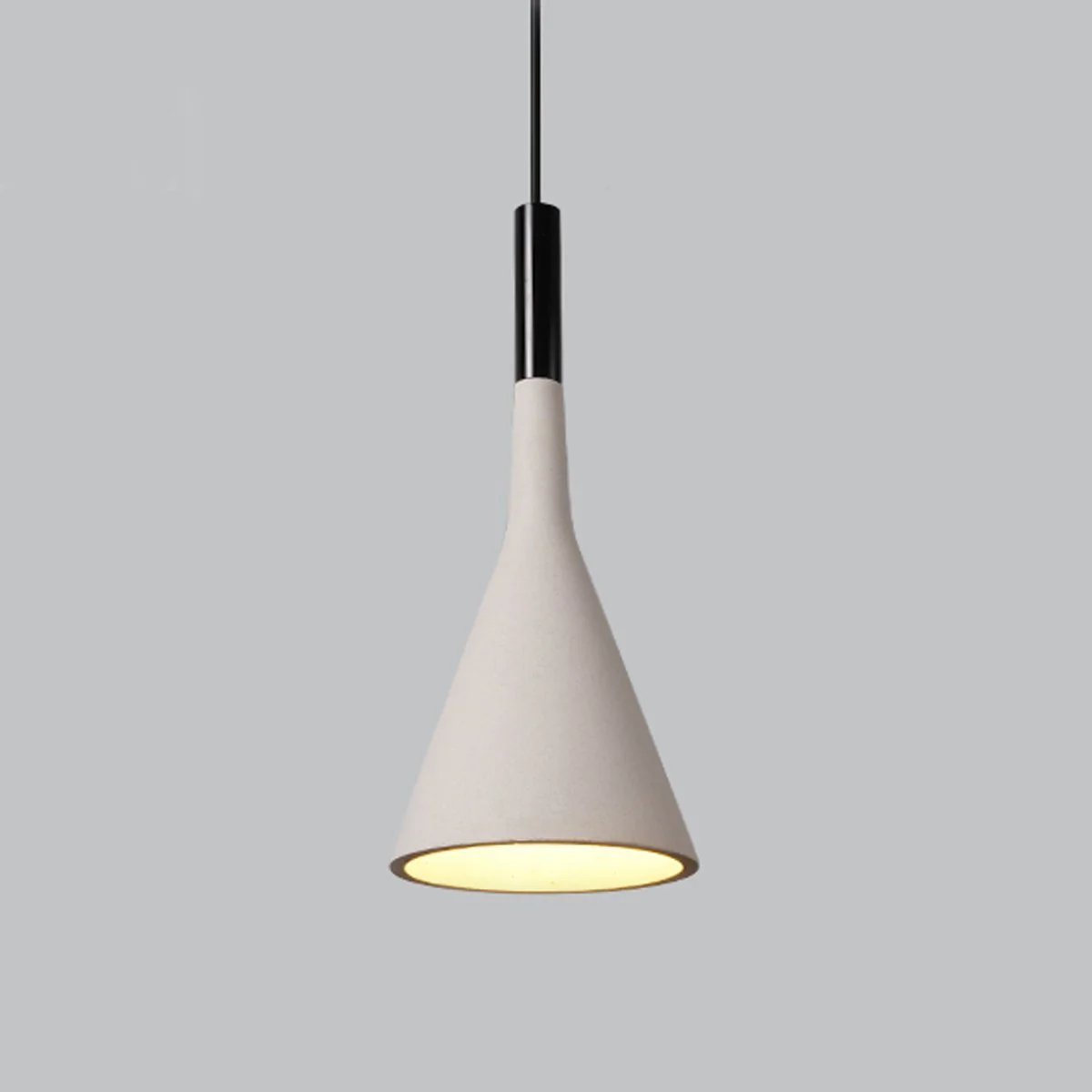 Modern Minimalist Bell-shaped Concrete Bar LED Pendant Lights - Image 6