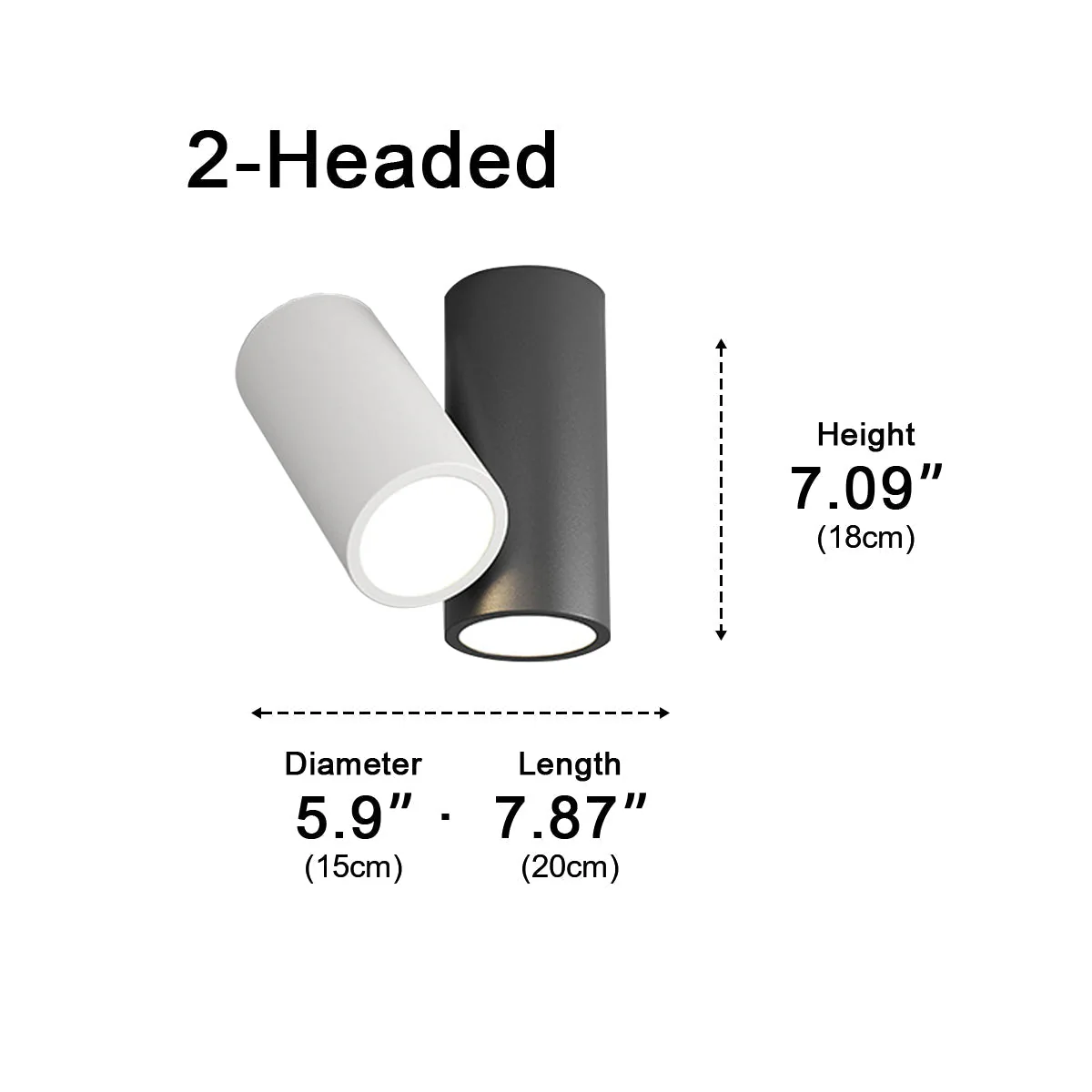 Modern Minimalist Geometric Cylinder LED Indoor Ceiling Light - Image 17
