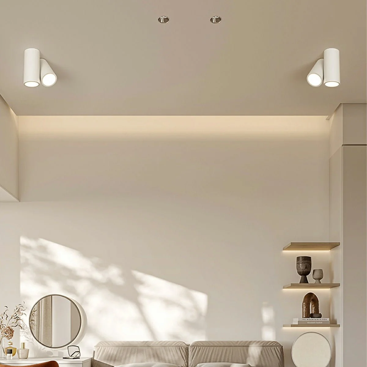 Modern Minimalist Geometric Cylinder LED Indoor Ceiling Light - Image 4