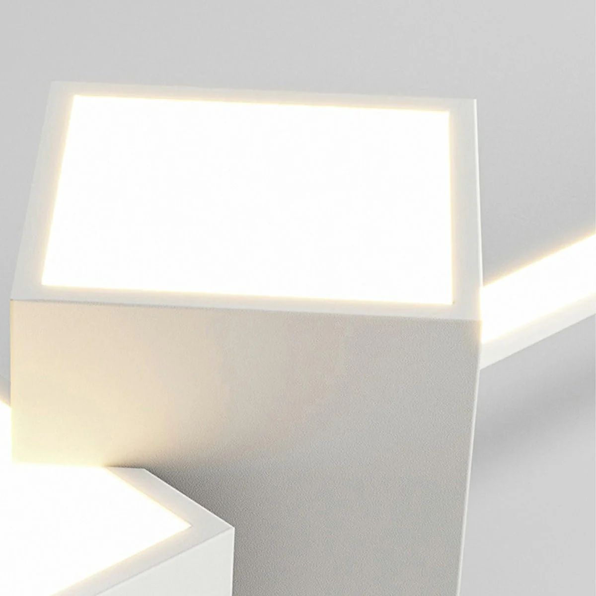 Modern Minimalist Geometric LED Long Strip Indoor Pendant Lights - Image 7