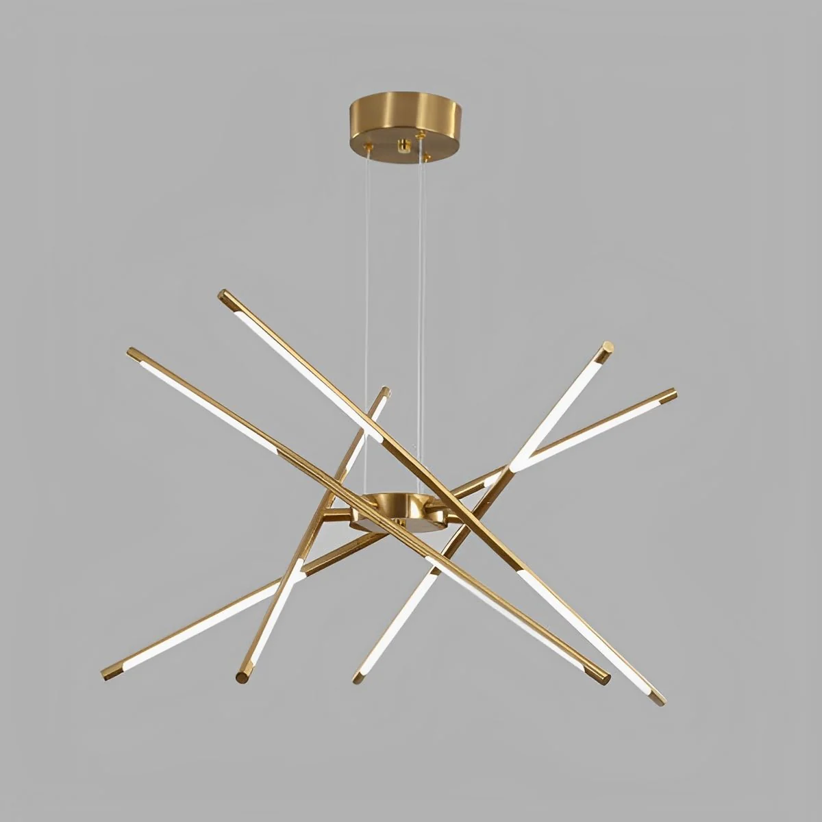 Modern Minimalist Geometric LED Long Strip Indoor Pendant Lights - Image 12