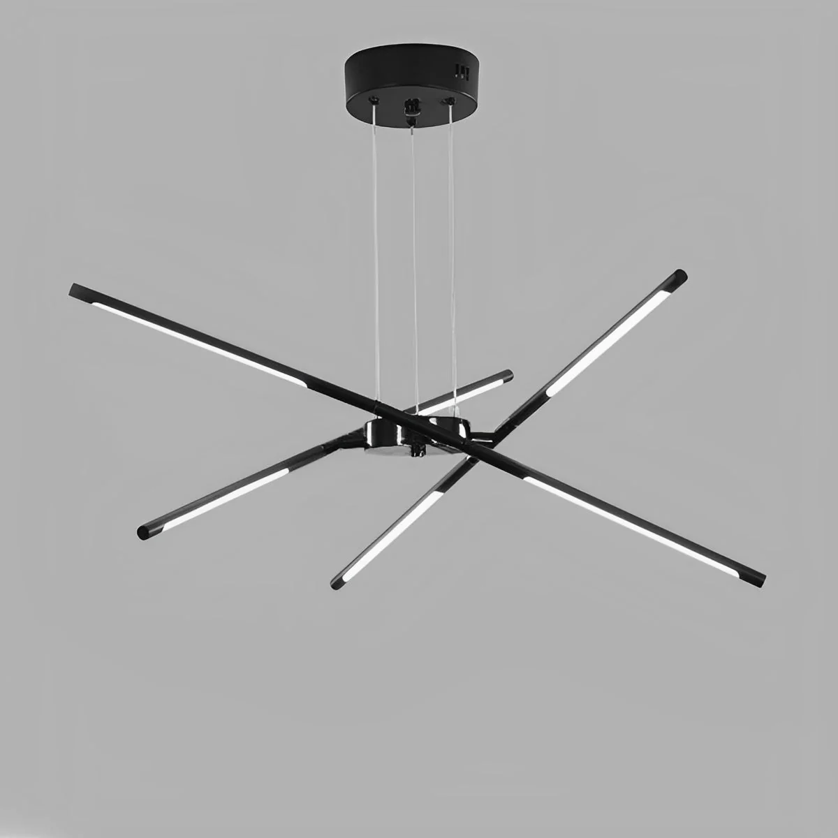 Modern Minimalist Geometric LED Long Strip Indoor Pendant Lights - Image 14