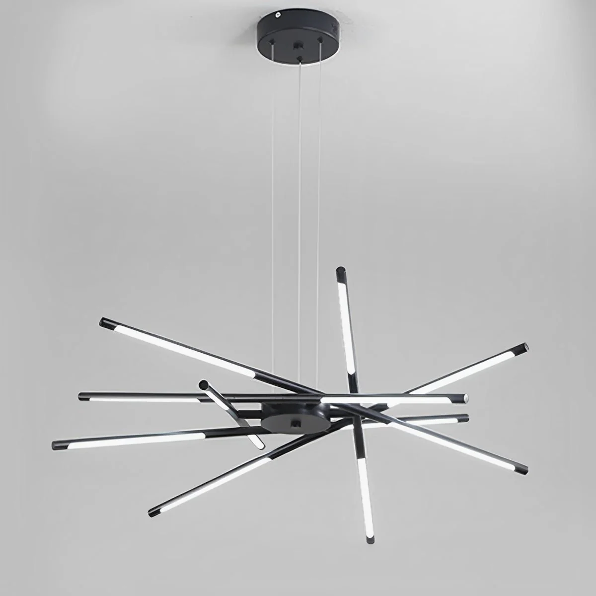 Modern Minimalist Geometric LED Long Strip Indoor Pendant Lights - Image 17