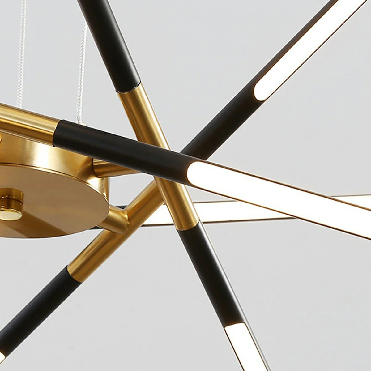 Modern Minimalist Geometric LED Long Strip Indoor Pendant Lights - Image 7