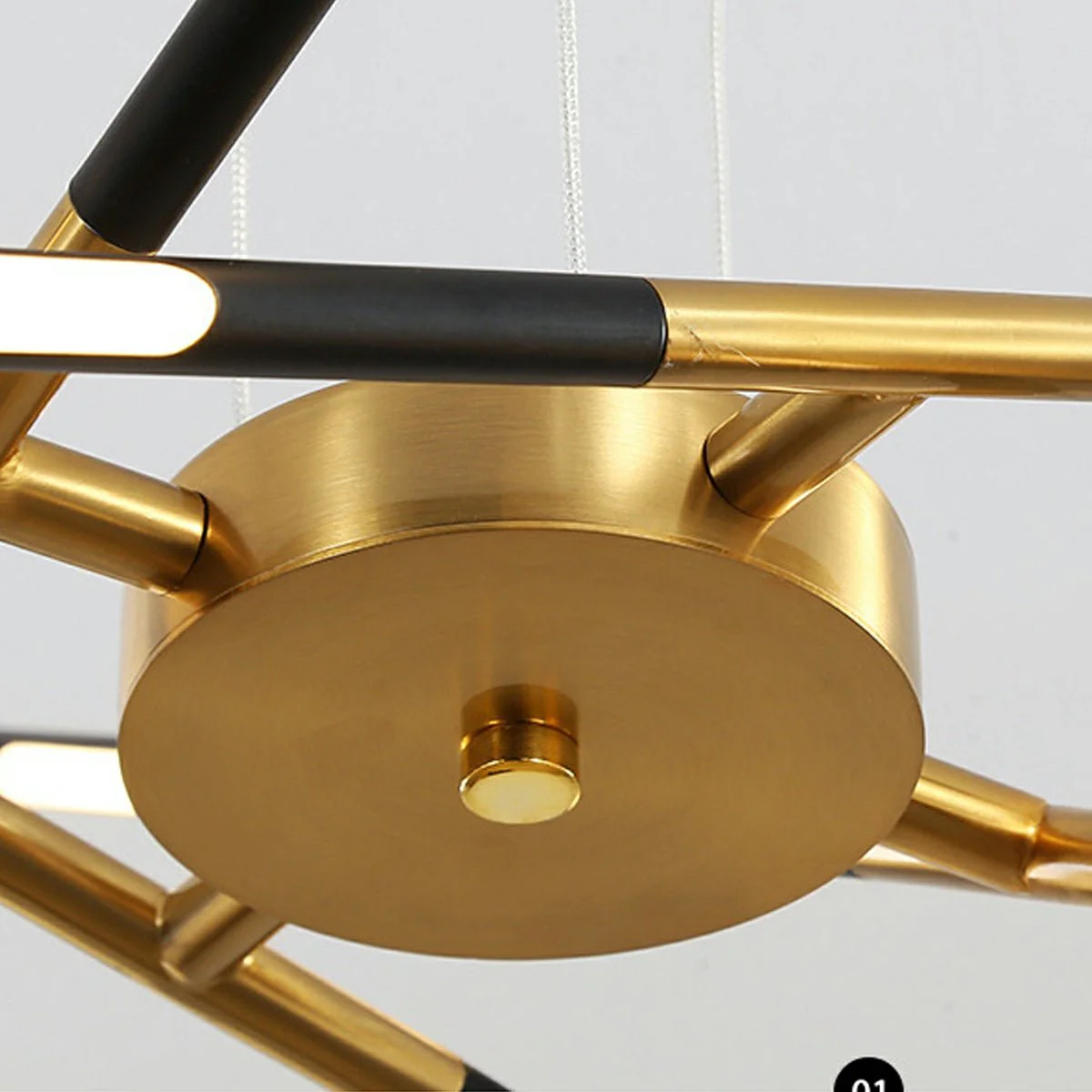 Modern Minimalist Geometric LED Long Strip Indoor Pendant Lights - Image 8