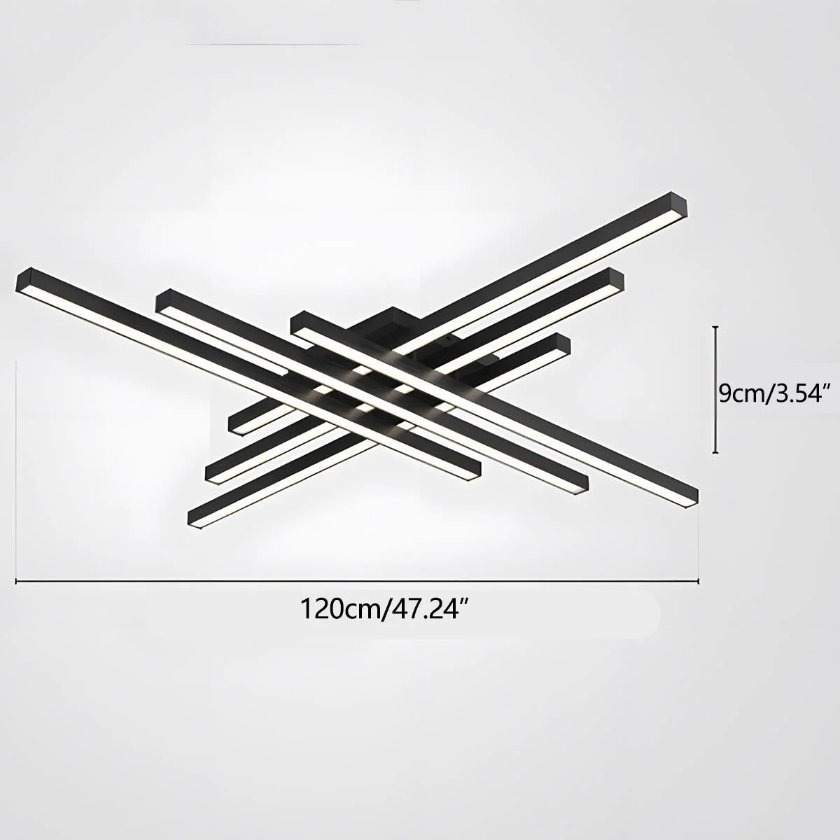 Modern Minimalist Geometric Long Strip LED Ceiling Light - Image 15