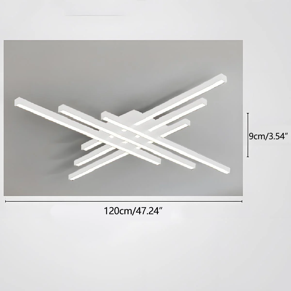 Modern Minimalist Geometric Long Strip LED Ceiling Light - Image 20
